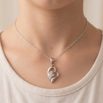 Load image into Gallery viewer, Yuva Heart 925 Silver Pendant with Chain