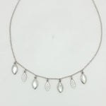 Load image into Gallery viewer, 925 Sterling Silver Leaf Shape charms Necklace with Adjustable Length