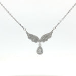 Load image into Gallery viewer, 925 Sterling Silver Stud Diamond Pendant Necklace with Adjustable Length