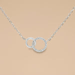 Load image into Gallery viewer, 925 Sterling Silver Round Pendant Necklace with Adjustable Length