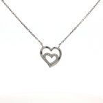 Load image into Gallery viewer, 925 Sterling Silver Heart Pendant Necklace with Adjustable Length