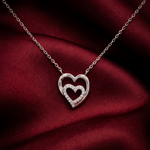 Load image into Gallery viewer, 925 Sterling Silver Heart Pendant Necklace with Adjustable Length