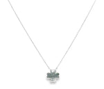 Load image into Gallery viewer, 925 Sterling Silver Flower Pendant Necklace with Adjustable Length