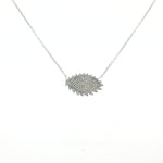 Load image into Gallery viewer, 925 Sterling Silver Eye Shape Pendant Necklace with Adjustable Length