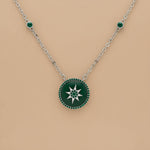 Load image into Gallery viewer, 925 Sterling Silver Star Pendant Necklace with Adjustable Length