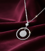 Load image into Gallery viewer, 925 Sterling Silver Round Shape Pendant Necklace with Adjustable Length