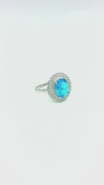 Load and play video in Gallery viewer, The Celestial Bridal 925 Silver Ring