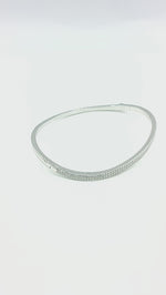 Load and play video in Gallery viewer, Shimmer 925 Silver Curvy Bracelet
