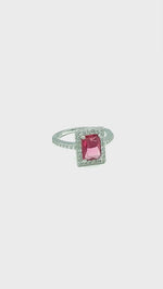 Load and play video in Gallery viewer, The Celestial Bridal 925 Silver Ring