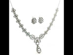 Load and play video in Gallery viewer, Floral Elegant 925 Sterling Silver Necklace & Earring Set