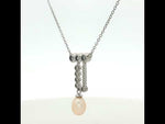 Load and play video in Gallery viewer, Luxury 925 Silver Pearl Necklace for Girls & Women 10 Inch