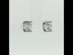Load and play video in Gallery viewer, Luxury 925 Sterling Silver Sparkling Round Shape Stud Earrings