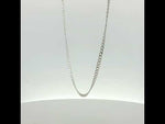 Load and play video in Gallery viewer, Silver Link 925 Sterling Silver Men's Chain 18 Inch