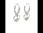 Load and play video in Gallery viewer, Stylish 925 Sterling Silver Heart Shape Hoop Earrings For Women
