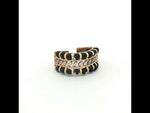 Load and play video in Gallery viewer, 925 Sterling Silver Timeless Black Beads Solitaire Ring