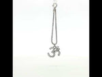 Load and play video in Gallery viewer, 925 Sterling Silver Om Symbol Spiritual Watch Charm For Womens