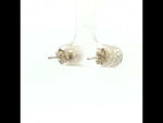 Load and play video in Gallery viewer, Plain Round Brilliant Studs 925 Silver Earrings