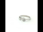 Load and play video in Gallery viewer, Elegant 925 Sterling Silver Open Ring with Leaf Design & Sparkling Stones