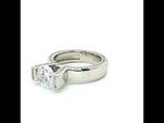 Load and play video in Gallery viewer, Premium 925 Sterling Silver Solitaire Ring with Sparkling Stone