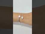 Load and play video in Gallery viewer, Luxury Designer 925 Sterling Silver Heart Bracelet