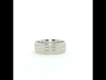Load and play video in Gallery viewer, Eternity Band 925 Sterling Silver Men's Ring