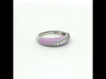 Load and play video in Gallery viewer, Elegant 925 Sterling Silver Full Eternity Band Ring