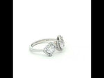 Load and play video in Gallery viewer, Dazzling 925 Sterling Silver Round Cut Halo Ring for Women