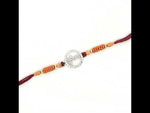 Load and play video in Gallery viewer, Premium Krishna Ji 925 Sterling Silver Rakhi for Brother
