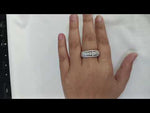 Load and play video in Gallery viewer, Premium 925 Sterling Silver Half Eternity Ring