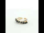 Load and play video in Gallery viewer, 925 Sterling Silver Timeless Black Beads Solitaire Ring