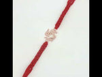 Load and play video in Gallery viewer, Premium OM 925 Sterling Silver Rakhi for Brother