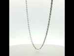 Load and play video in Gallery viewer, Silver Link 925 Sterling Silver Men's Chain 20 Inch