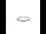 Load and play video in Gallery viewer, Premium 925 Sterling Silver Half Eternity Ring with Sparkling
