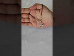 Load and play video in Gallery viewer, Designer 925 Sterling Silver Hand Mangalsutra For Women 8.5 Inch