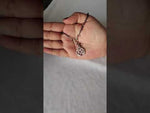 Load and play video in Gallery viewer, Designer 925 Sterling Silver Heart Hand Mangalsutra For Women 7.5 Inch