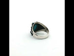 Load and play video in Gallery viewer, Blue Stone 925 Sterling Silver Men's Ring