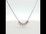 Load and play video in Gallery viewer, Luxury 925 Silver Pearl Necklace for Girls & Women