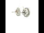 Load and play video in Gallery viewer, Luxury 925 Sterling Silver Sparkling Round Shape Stud Earrings