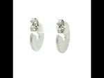 Load and play video in Gallery viewer, Luxury 925 Sterling Silver Sparkling Round Shape Stud Earrings