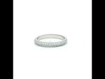 Load and play video in Gallery viewer, Elegant 925 Sterling Silver Full Eternity Ring with Sparkling Crystal Accents