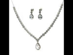 Load and play video in Gallery viewer, Elegant 925 Sterling Silver Necklace & Earring Set