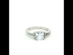 Load and play video in Gallery viewer, 925 Sterling Silver Solitaire CZ Diamond Ring Classic Elegance