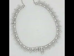 Load and play video in Gallery viewer, Premium 925 Silver Necklace & Earrings Set for Women