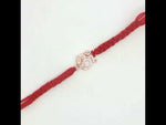 Load and play video in Gallery viewer, Premium OM 925 Sterling Silver Rakhi for Brother