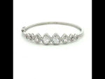 Load and play video in Gallery viewer, Pear Shape Aradhna 925 Sterling Silver Flexible Bracelet