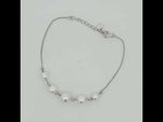 Load and play video in Gallery viewer, Premium 925 Sterling Silver Pearl Bracelet Classic Daily Wear