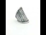 Load and play video in Gallery viewer, Handmade Woven Signet 925 Sterling Silver Ring (Adjustable Ring Size)