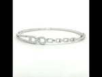 Load and play video in Gallery viewer, Elegant Infinity 925 Sterling Silver Bracelet for Women