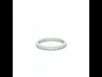 Load and play video in Gallery viewer, Classic 925 Silver Full Eternity Ring