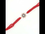 Load and play video in Gallery viewer, Premium Flower 925 Sterling Silver Rakhi for Brother
